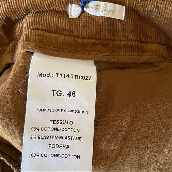 TRUE ROYAL Corduroy Flare Pants Size IT 46 US 10 - Picture 6 of 7